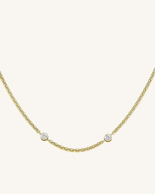 Rosefield 2 Birthstone Necklace New