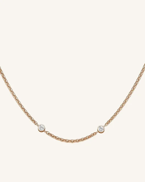 Rosefield 2 Birthstone Necklace New