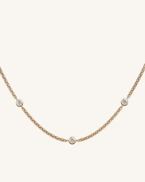 Rosefield 3 Birthstone Necklace New