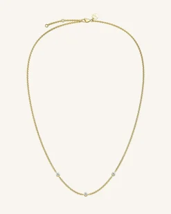 Rosefield 3 Birthstone Necklace New