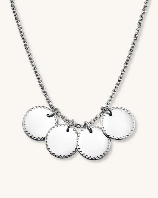 Rosefield 4 Coin Charm Necklace Online