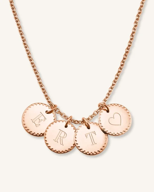 Rosefield 4 Coin Charm Necklace Online
