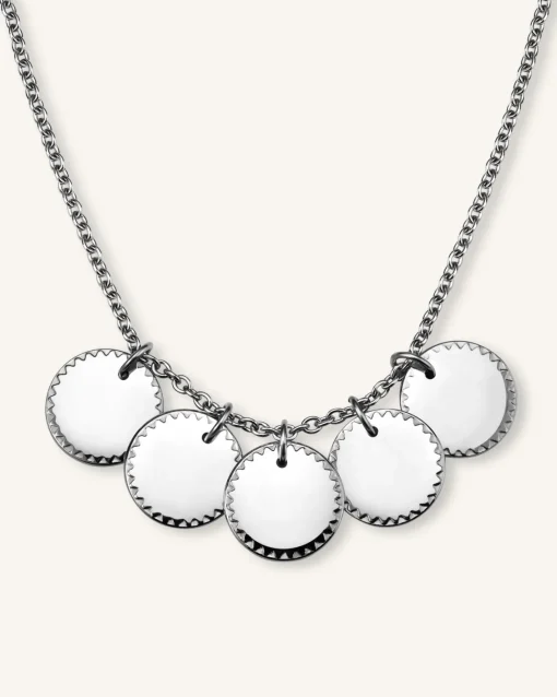 Rosefield 5 Coin Charm Necklace Hot