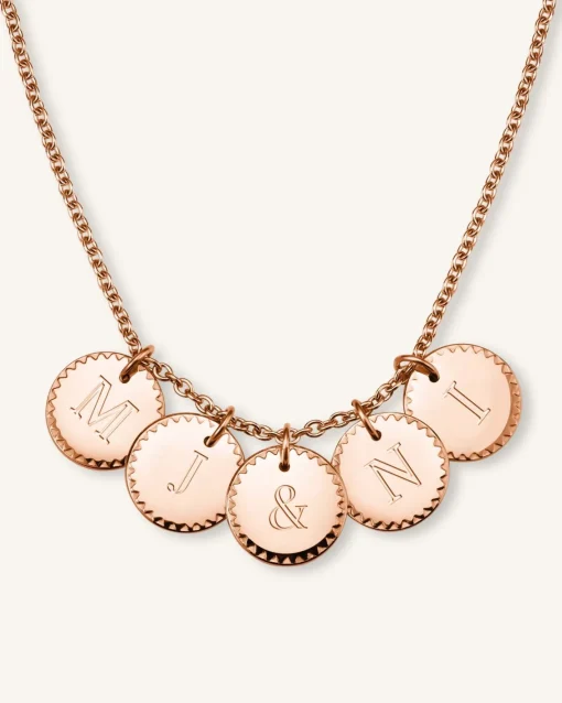 Rosefield 5 Coin Charm Necklace Hot