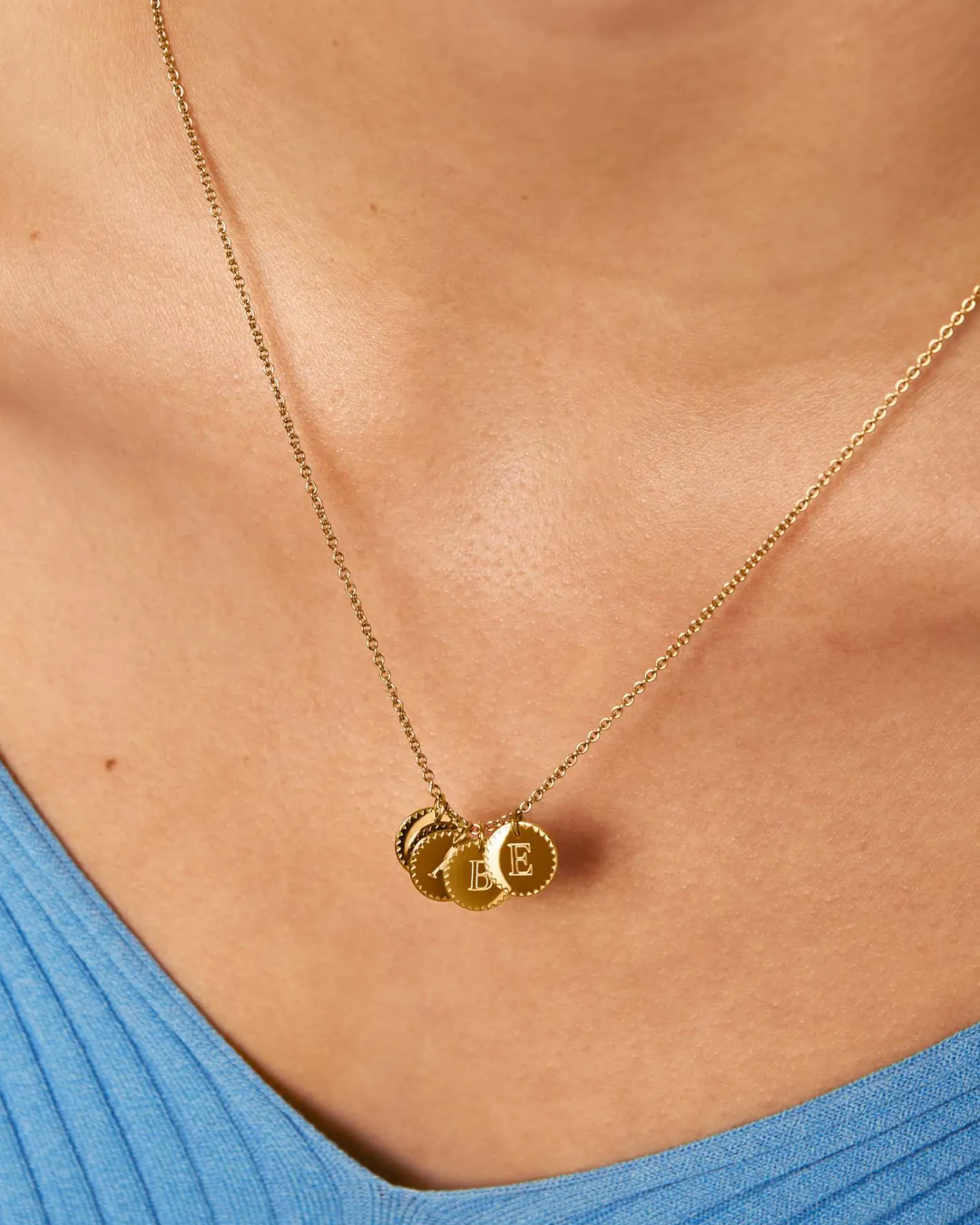Rosefield 5 Coin Charm Necklace Hot