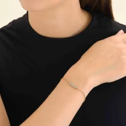 Rosefield 5 Stone Bracelet Blue Online
