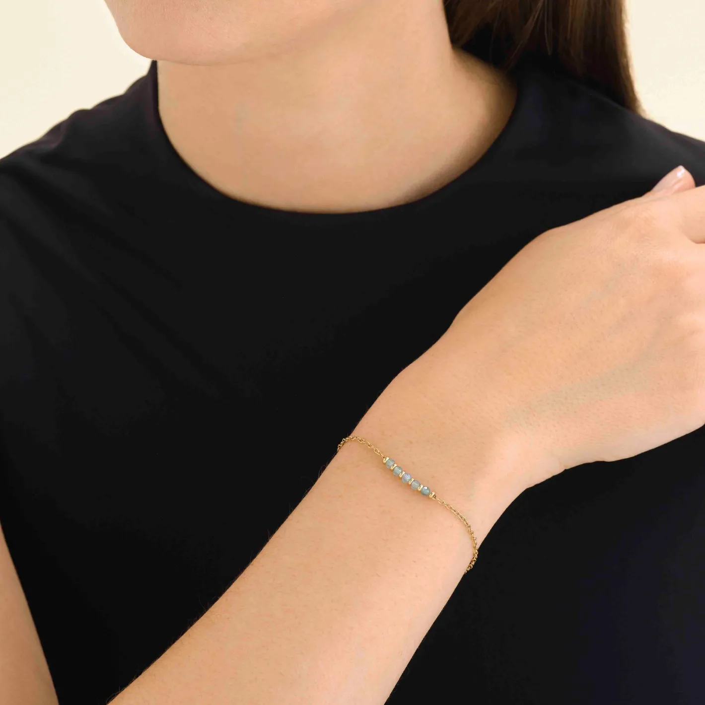Rosefield 5 Stone Bracelet Blue Online