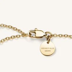 Rosefield 5 Stone Bracelet Pink Discount