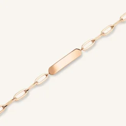 Rosefield Bar Hammered Bracelet New