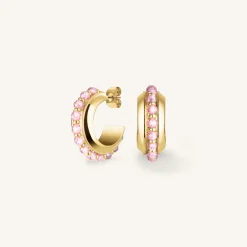 Rosefield Beads Hoop Pink Fashion