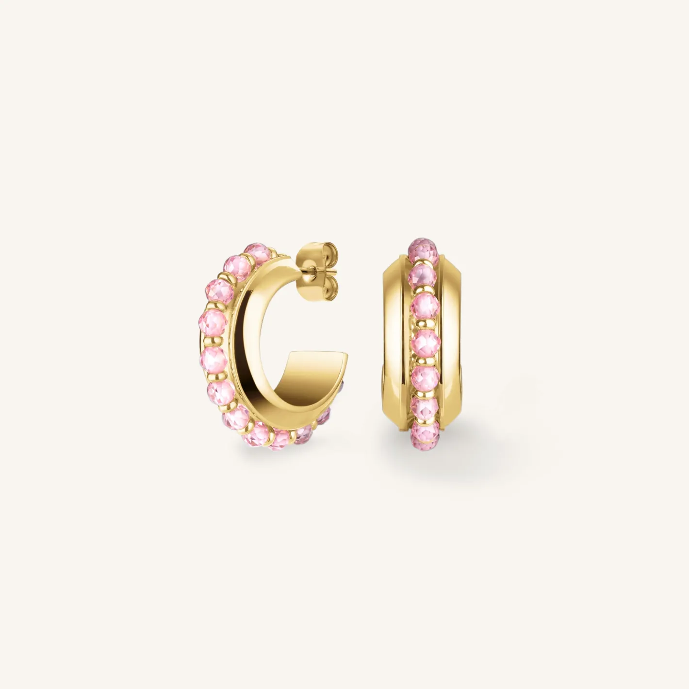 Rosefield Beads Hoop Pink Fashion