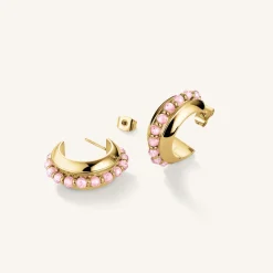 Rosefield Beads Hoop Pink Fashion