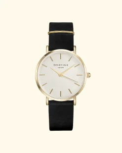 Rosefield Black Gold Strap Discount