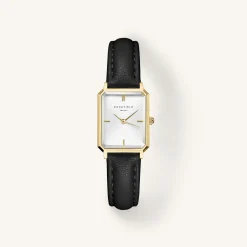 Rosefield Black Leather Strap Clearance