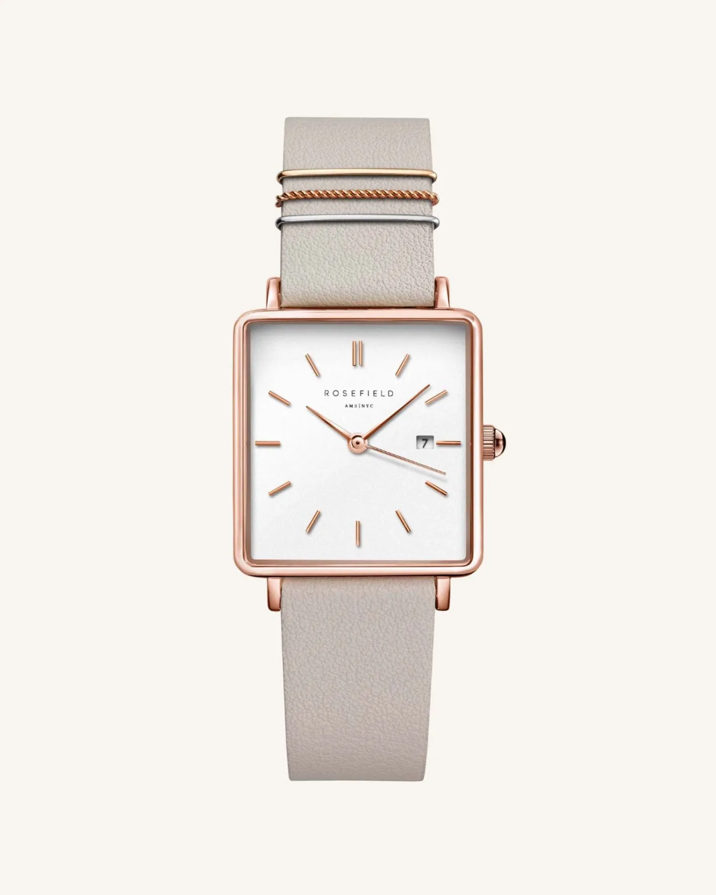 Rosefield Boxy Cool Grey Rose Gold Clearance