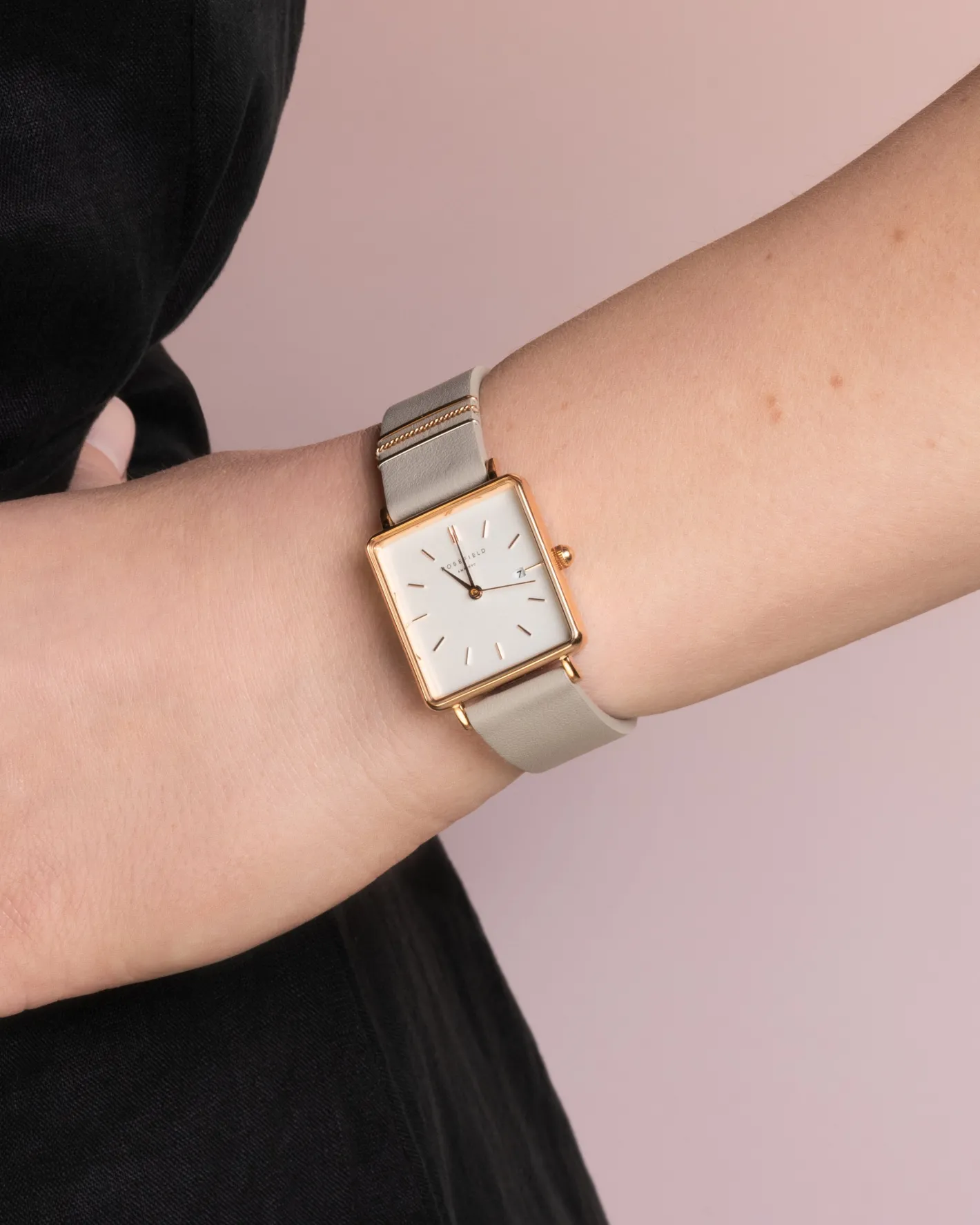 Rosefield Boxy Cool Grey Rose Gold Clearance