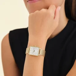 Rosefield Boxy Gold Mesh Clearance