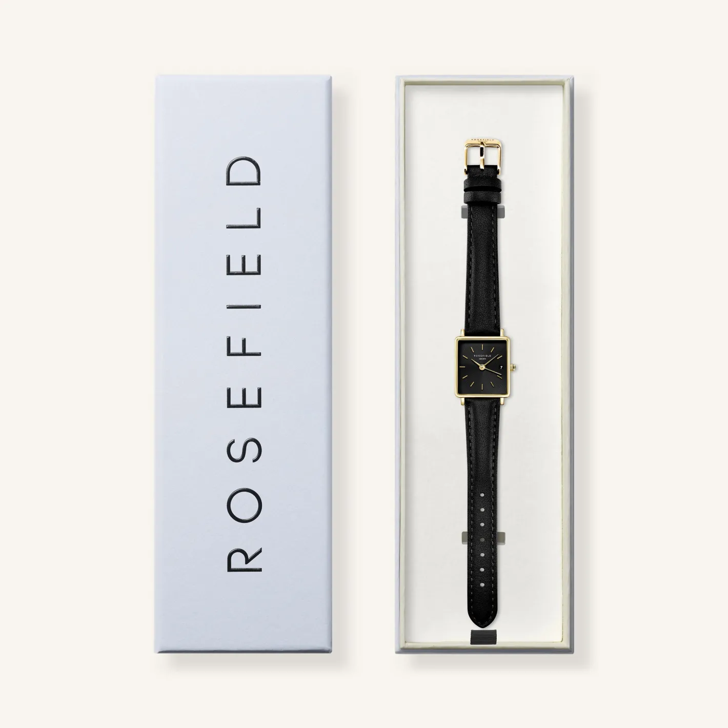 Rosefield Boxy XS Black Leather Hot