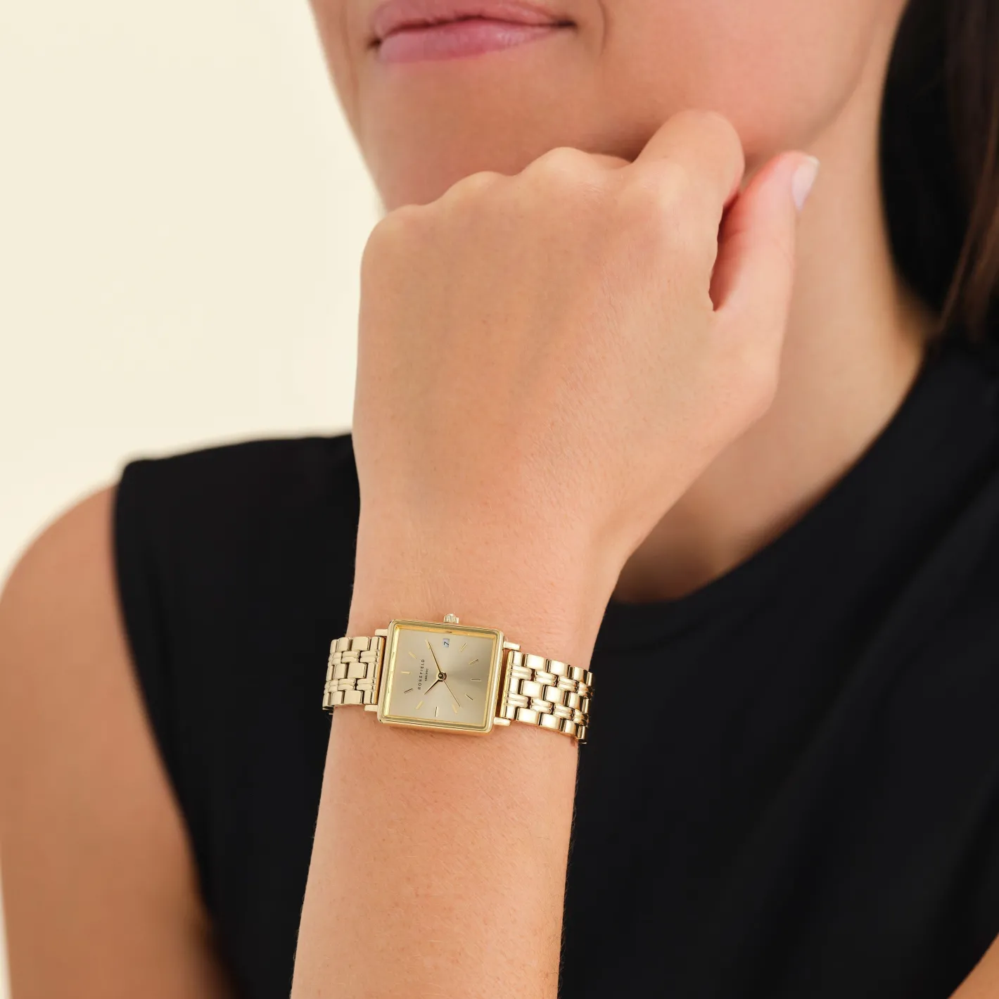 Rosefield Boxy XS Champagne Clearance