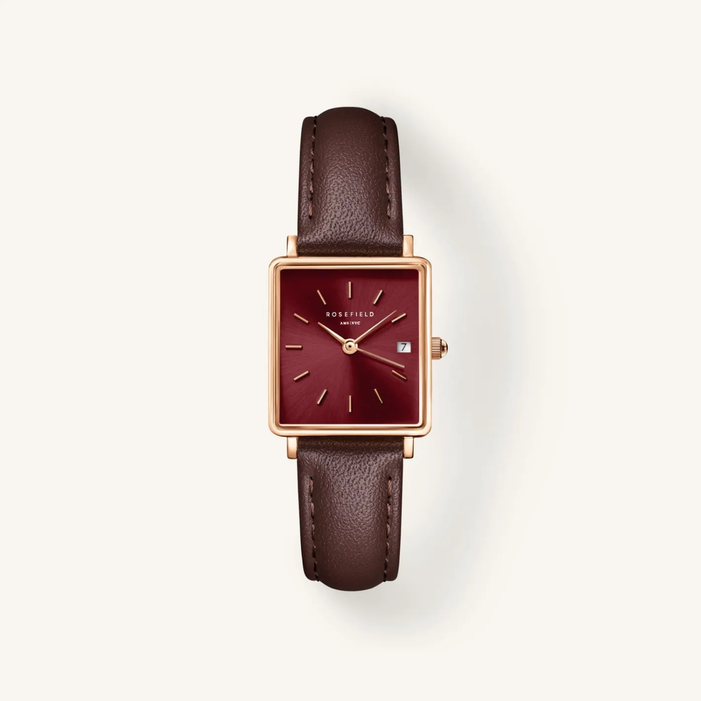 Rosefield Boxy XS Dark Brown Leather Discount