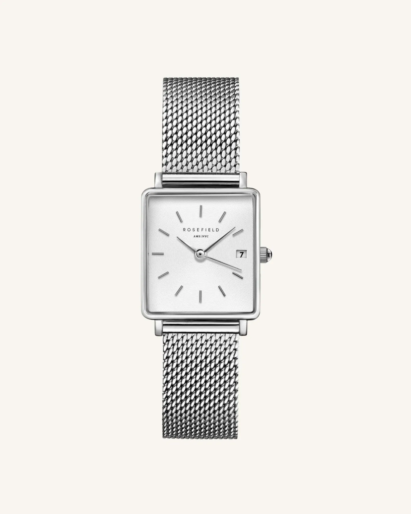 Rosefield Boxy XS Silver Mesh Outlet