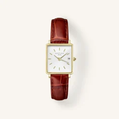 Rosefield Brown Leather Strap Fashion