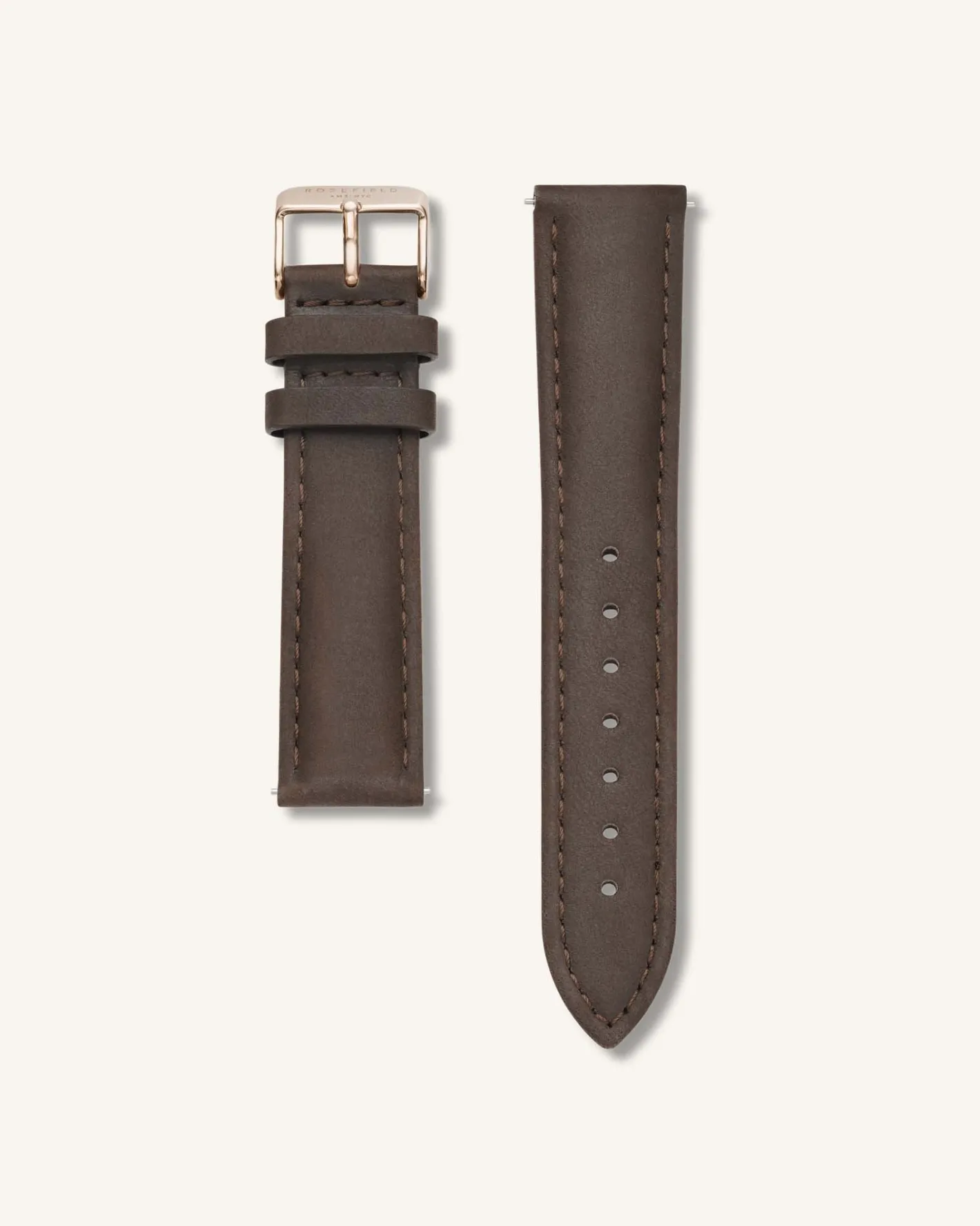 Rosefield Brown Rose gold Strap Hot