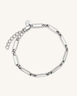 Rosefield Chunky Bracelet Silver Sale