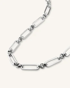 Rosefield Chunky Necklace Silver Sale