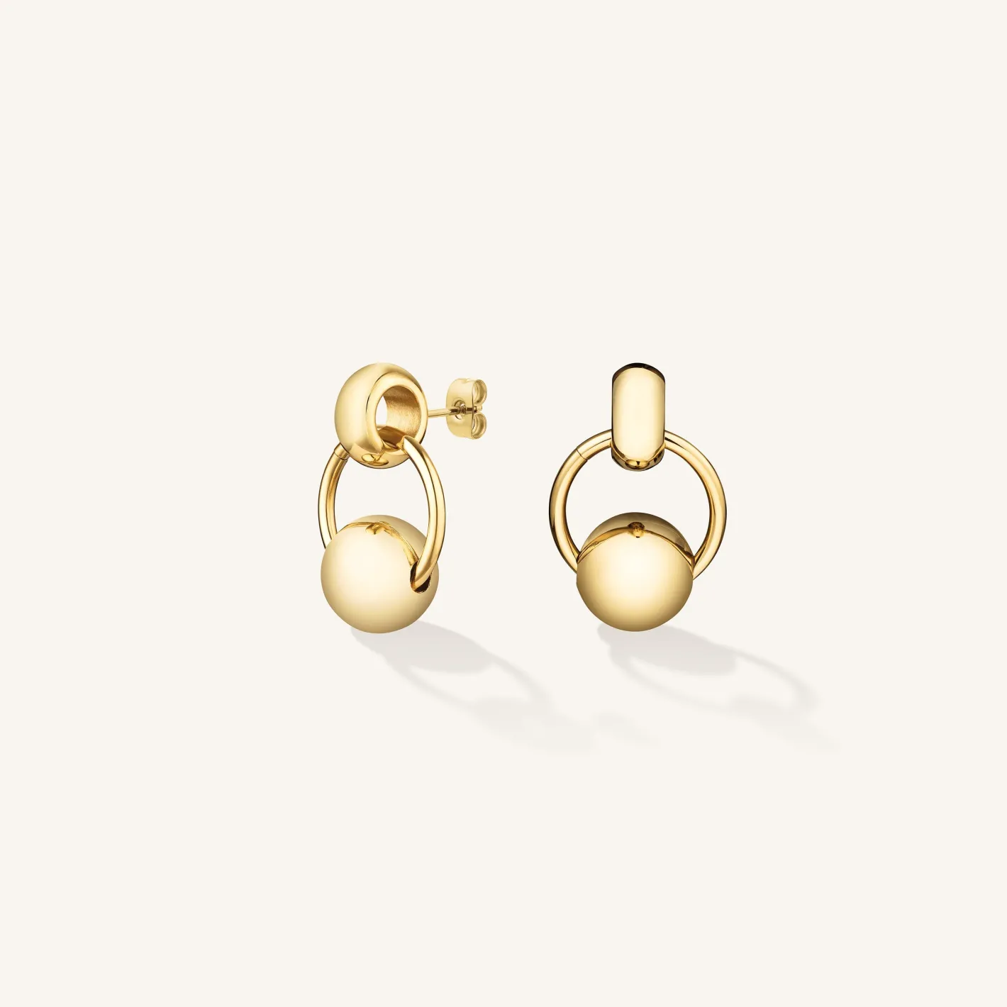 Rosefield Chunky Roll Hoops Clearance