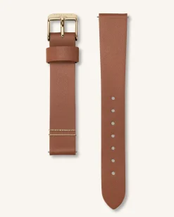 Rosefield Cognac Gold Strap Hot