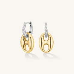 Rosefield Crystal Duotone Earrings New