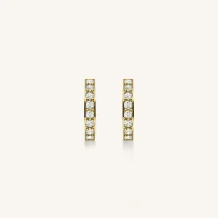 Rosefield Crystal Hoop Gold Fashion