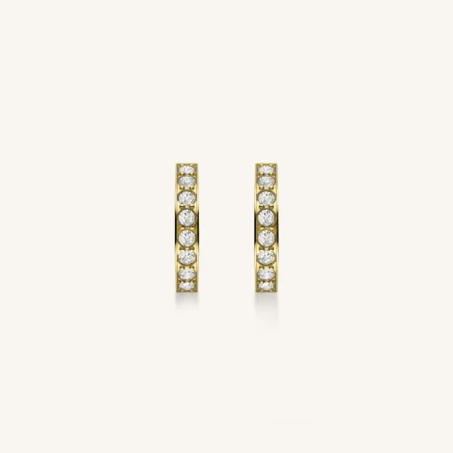 Rosefield Crystal Hoop Gold Fashion