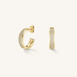 Rosefield Crystal Hoops Outlet