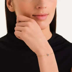 Rosefield Crystal Letter D Bracelet Online