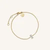 Rosefield Crystal Letter I Bracelet New