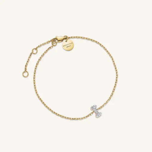 Rosefield Crystal Letter I Bracelet New