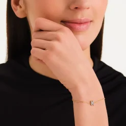 Rosefield Crystal Letter K Bracelet Outlet