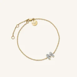 Rosefield Crystal Letter M Bracelet Discount