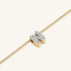 Rosefield Crystal Letter N Necklace Fashion