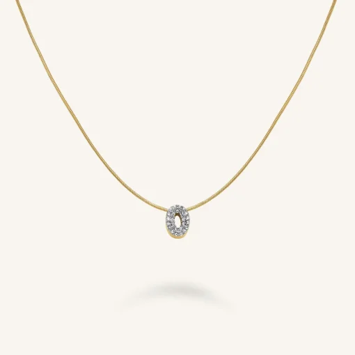 Rosefield Crystal Letter O Necklace Sale
