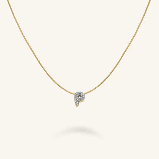 Rosefield Crystal Letter P Necklace Online