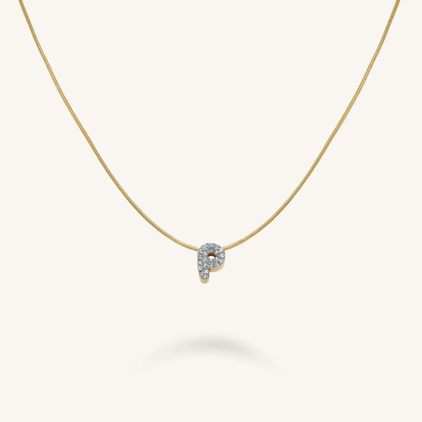 Rosefield Crystal Letter P Necklace Online