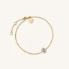 Rosefield Crystal Letter S Bracelet Discount