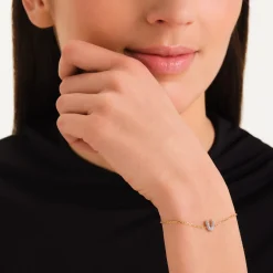Rosefield Crystal Letter V Bracelet Outlet