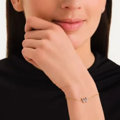 Rosefield Crystal Letter W Bracelet Online