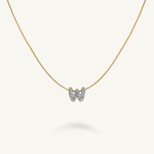 Rosefield Crystal Letter W Necklace Online