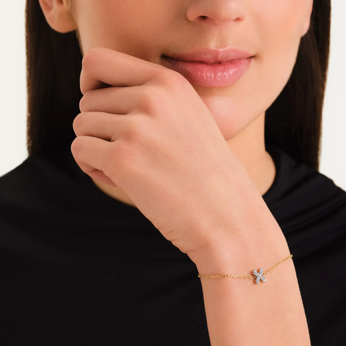 Rosefield Crystal Letter X Bracelet Best