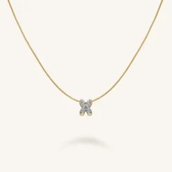 Rosefield Crystal Letter X Necklace New